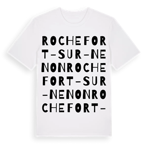 Rochefort-sur-Nenon ordlek t-shirt – ekologisk bomull t-shirt från Pinshirt