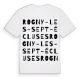 Rogny-les-Sept-Écluses ordlek t-shirt