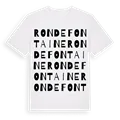 Rondefontaine ordlek t-shirt