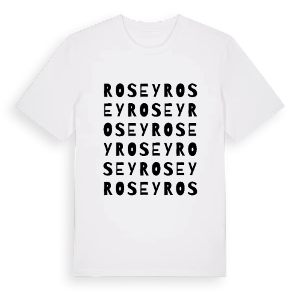 Rosey ordlek t-shirt – ekologisk bomull t-shirt från Pinshirt