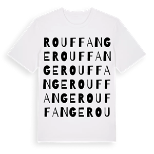 Rouffange ordlek t-shirt – ekologisk bomull t-shirt från Pinshirt