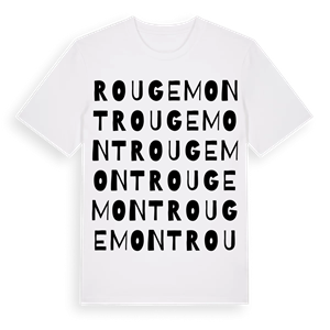 Rougemont ordlek t-shirt – ekologisk bomull t-shirt från Pinshirt
