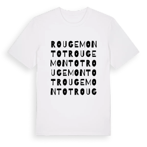 Rougemontot ordlek t-shirt – ekologisk bomull t-shirt från Pinshirt
