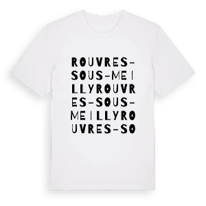 Rouvres-sous-Meilly ordlek t-shirt – ekologisk bomull t-shirt från Pinshirt