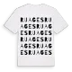 Ruages ordlek t-shirt
