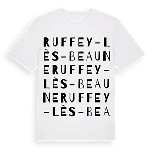 Ruffey-lès-Beaune ordlek t-shirt – ekologisk bomull t-shirt från Pinshirt