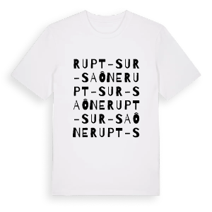 Rupt-sur-Saône ordlek t-shirt – ekologisk bomull t-shirt från Pinshirt
