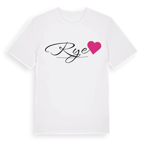 Rye hjärta t-shirt – ekologisk bomull t-shirt från Pinshirt