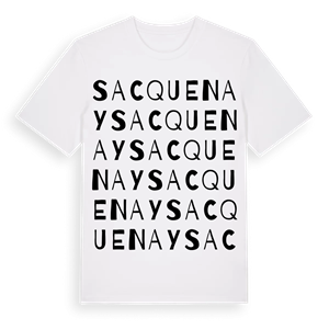 Sacquenay ordlek t-shirt – ekologisk bomull t-shirt från Pinshirt