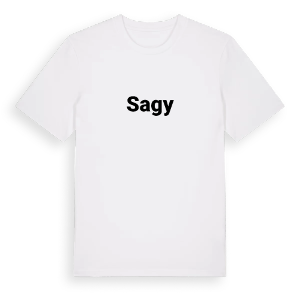 Sagy fetstil t-shirt – ekologisk bomull t-shirt från Pinshirt