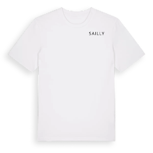 Jag älskar Sailly t-shirt litet tryck – ekologisk bomull t-shirt från Pinshirt