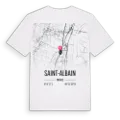 Saint-Albain karta t-shirt