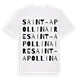 Saint-Apollinaire ordlek t-shirt