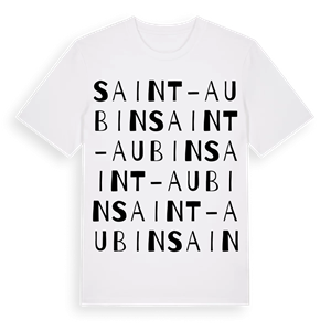 Saint-Aubin ordlek t-shirt – ekologisk bomull t-shirt från Pinshirt