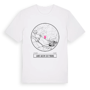 Saint-Aubin-sur-Yonne t-shirt – ekologisk bomull t-shirt från Pinshirt