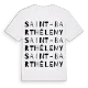 Saint-Barthélemy ordlek t-shirt