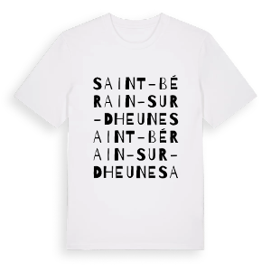 Saint-Bérain-sur-Dheune ordlek t-shirt – ekologisk bomull t-shirt från Pinshirt