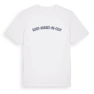 Saint-Bonnet-de-Cray college t-shirt – ekologisk bomull t-shirt från Pinshirt