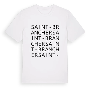 Saint-Brancher ordlek t-shirt – ekologisk bomull t-shirt från Pinshirt
