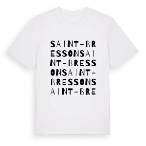 Saint-Bresson ordlek t-shirt – ekologisk bomull t-shirt från Pinshirt