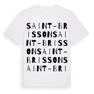 Saint-Brisson ordlek t-shirt – ekologisk bomull t-shirt från Pinshirt