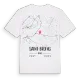 Saint-Broing karta t-shirt