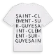 Saint-Clément-sur-Guye ordlek t-shirt