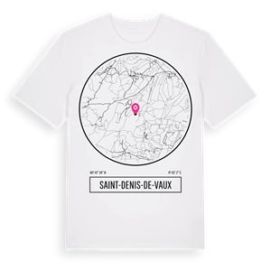Saint-Denis-de-Vaux t-shirt – ekologisk bomull t-shirt från Pinshirt