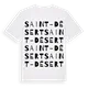 Saint-Désert ordlek t-shirt