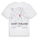 Saint-Émiland karta t-shirt