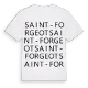 Saint-Forgeot ordlek t-shirt