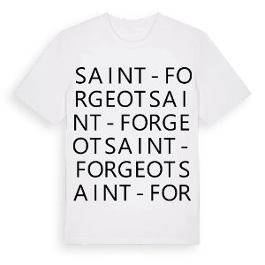 Saint-Forgeot ordlek t-shirt – ekologisk bomull t-shirt från Pinshirt