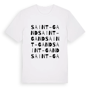 Saint-Gand ordlek t-shirt – ekologisk bomull t-shirt från Pinshirt