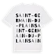 Saint-Germain-du-Plain ordlek t-shirt