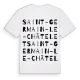 Saint-Germain-le-Châtelet ordlek t-shirt