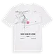 Saint-Jean-de-Losne karta t-shirt