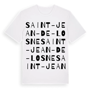 Saint-Jean-de-Losne ordlek t-shirt – ekologisk bomull t-shirt från Pinshirt