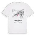 Saint-Laurent karta t-shirt