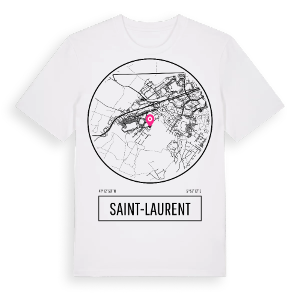 Saint-Laurent t-shirt – ekologisk bomull t-shirt från Pinshirt