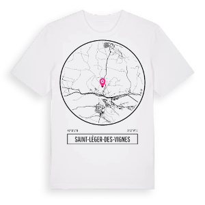 Saint-Léger-des-Vignes t-shirt – ekologisk bomull t-shirt från Pinshirt