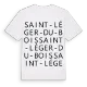 Saint-Léger-du-Bois ordlek t-shirt