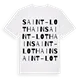 Saint-Lothain ordlek t-shirt