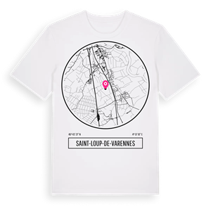 Saint-Loup-de-Varennes t-shirt – ekologisk bomull t-shirt från Pinshirt