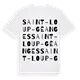 Saint-Loup-Géanges ordlek t-shirt