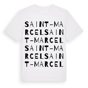 Saint-Marcel ordlek t-shirt – ekologisk bomull t-shirt från Pinshirt