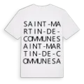 Saint-Martin-de-Commune ordlek t-shirt