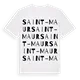 Saint-Maur ordlek t-shirt