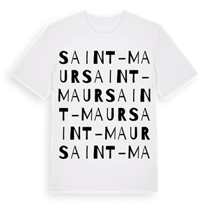 Saint-Maur ordlek t-shirt – ekologisk bomull t-shirt från Pinshirt