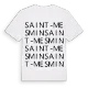 Saint-Mesmin ordlek t-shirt