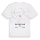 Saint-Parize-en-Viry karta t-shirt